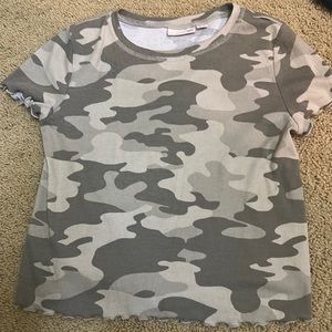 Slightly cropped, Camo shirt